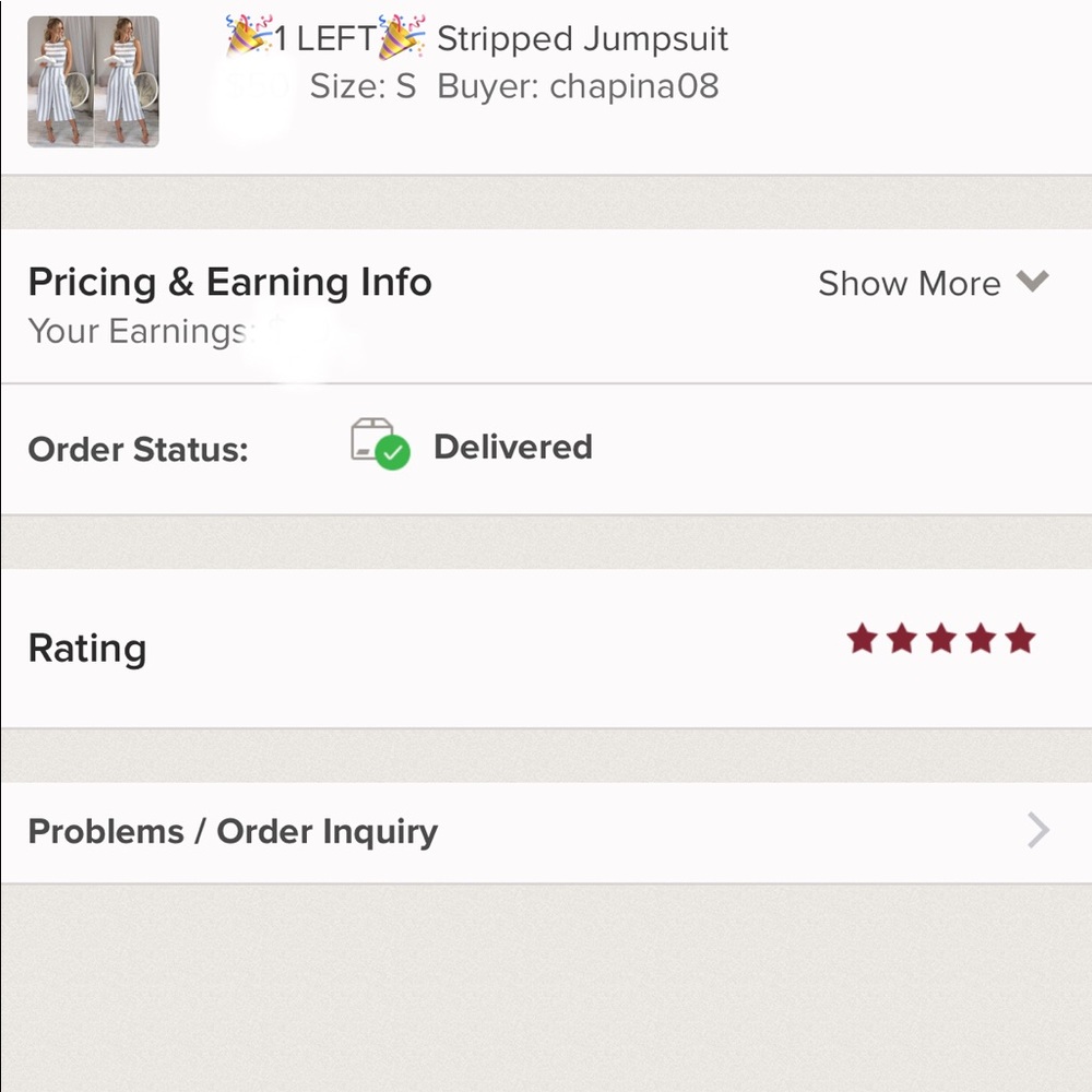 🎉1 LEFT🎉 Stripped Jumpsuit - Picture 7 of 7